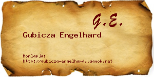 Gubicza Engelhard névjegykártya
